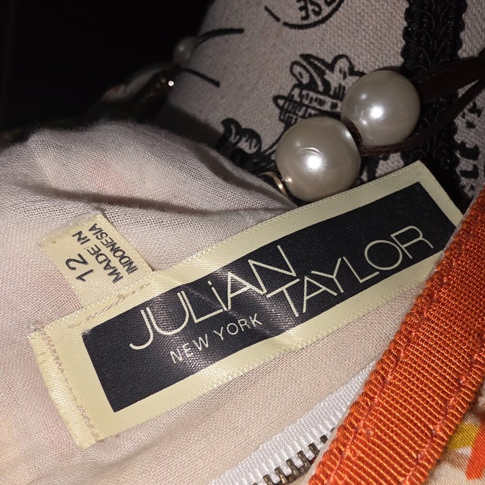 Julian Taylor Sleeveless Print Dress - Picture 5 of 5